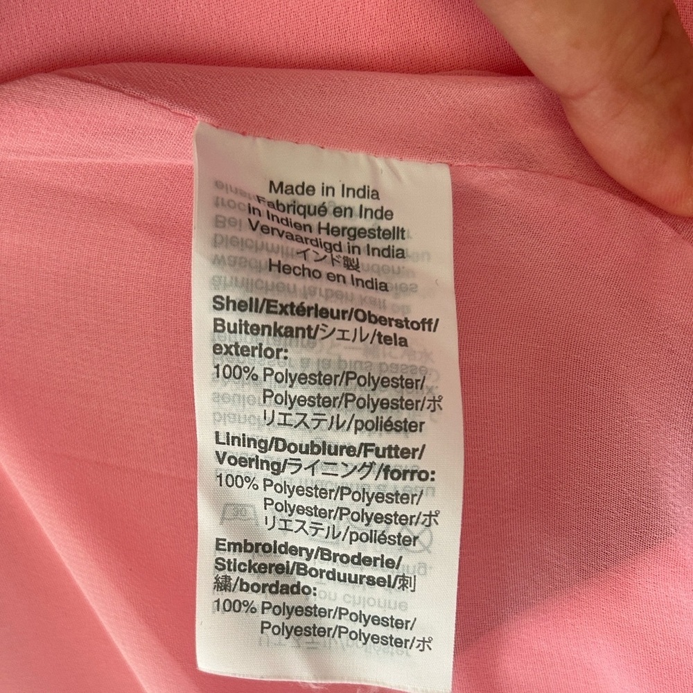 J . Crew Pink Long Sleeve Dress with Lace Detail - Picture 15 of 15